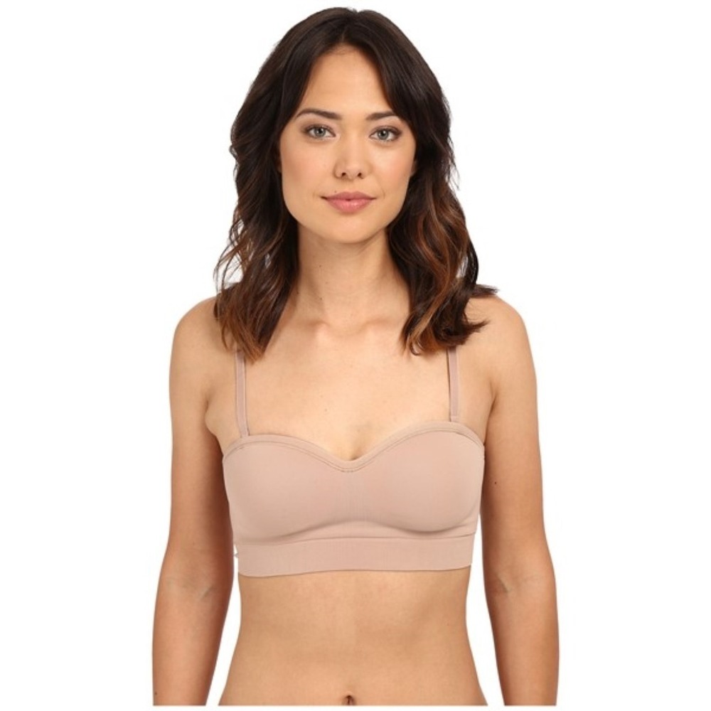 NWTD Yummie Tummie M Peyton No Strapless Wire-Free Bra YT5-119 Beige 127857